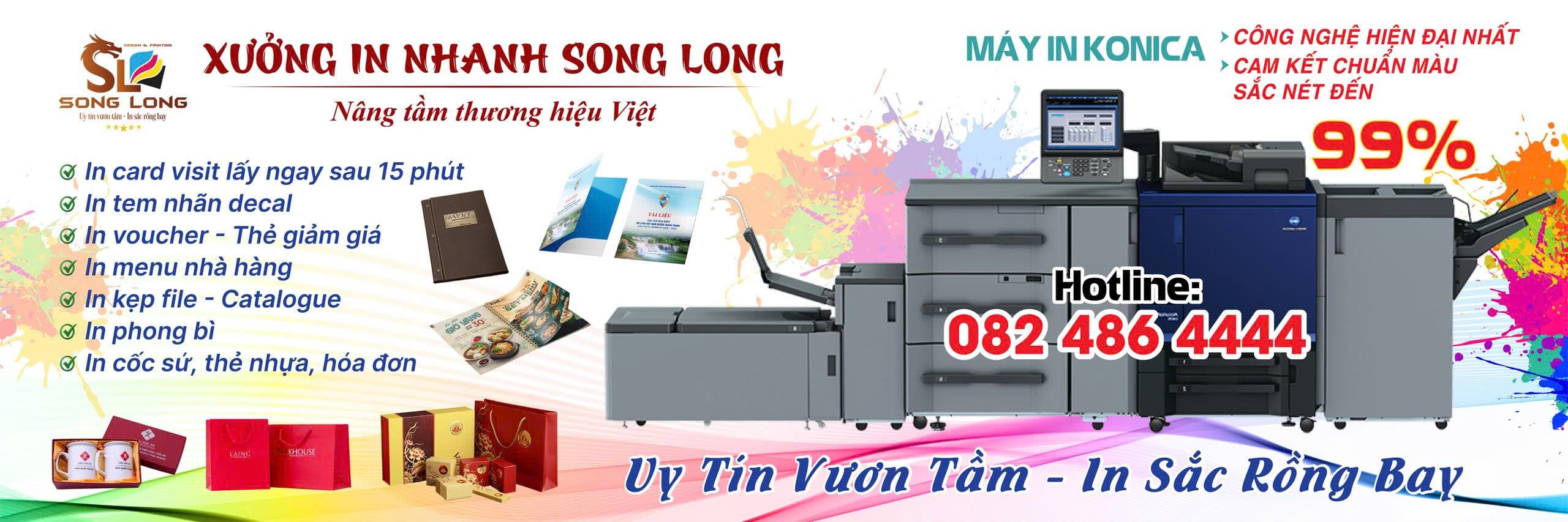 Xưởng in Song Long – in lấy ngay, in offset và in quà tặng tại Đống Đa, Hà Nội